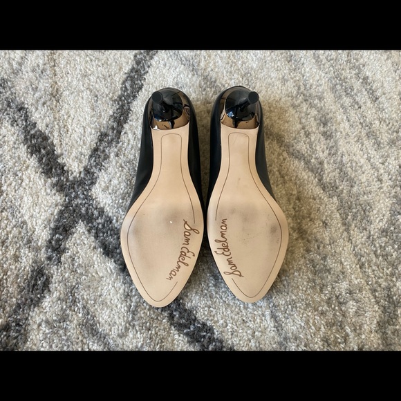 Sam Edelman Camdyn Black Leather Pumps - Picture 5 of 8